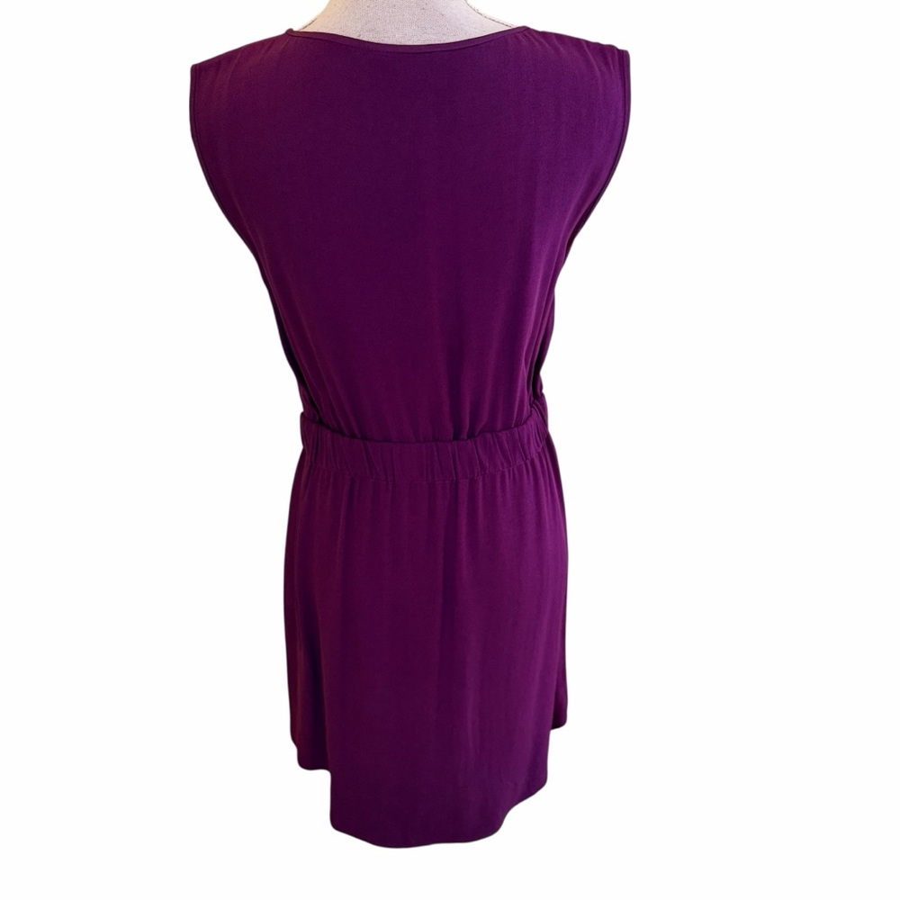 Theory purple sleeveless "Lydan" Mini Dress S, casual with pockets - Picture 5 of 12